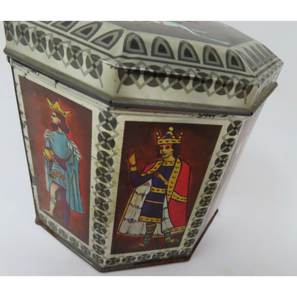 Vintage Bristow's of Devon Made in England "LORDS" Toffee Tin Octagon